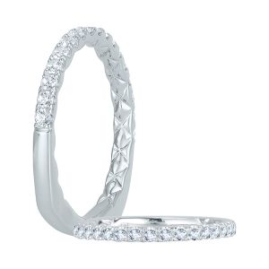 A.JAFFE Platinum Signature Diamond Wedding Ring MRS750Q