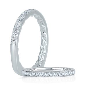 A.JAFFE Platinum Signature Diamond Wedding Ring MRS753Q