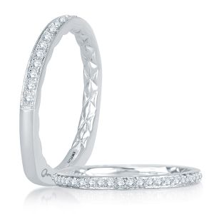 A.JAFFE Platinum Signature Diamond Wedding Ring MRS754Q