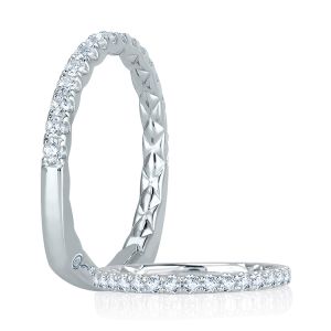 A.JAFFE Platinum Signature Diamond Wedding Ring MRS755Q