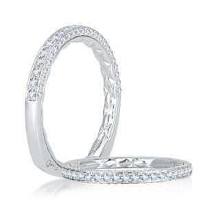 A.JAFFE Platinum Signature Diamond Wedding Ring MRS762Q
