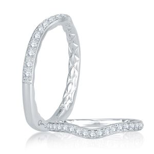 A.JAFFE 14 Karat Signature Diamond Wedding Ring MRS765Q