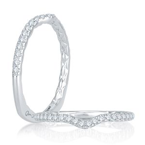 A.JAFFE Platinum Signature Diamond Wedding Ring MRS767Q