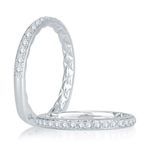 A.JAFFE Platinum Signature Diamond Wedding Ring MRS770Q