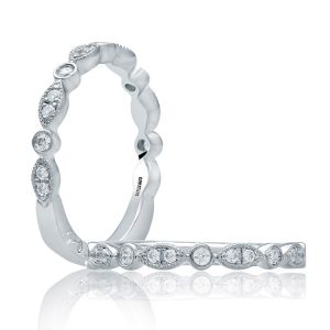 A.JAFFE Platinum Signature Diamond Wedding Ring MRS828