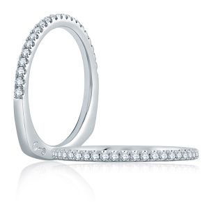 A.JAFFE Platinum Signature Diamond Wedding Ring MRS857