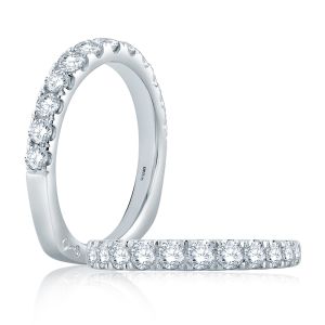 A.JAFFE Platinum Signature Diamond Wedding Ring MRS864