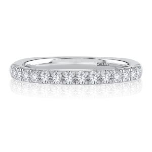 A.JAFFE Platinum Metropolitan Diamond Wedding Ring MRSEC2342