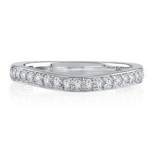 A.JAFFE Platinum Metropolitan Diamond Wedding Ring MRSRD2346