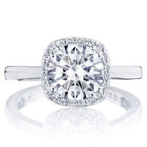 Tacori P1012CU8FW 14 Karat Coastal Crescent Engagement Ring