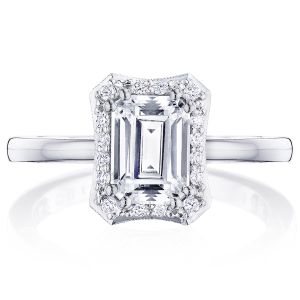 Tacori P101EC75X55FW 14 Karat Coastal Crescent Engagement Ring