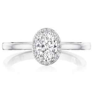 Tacori P101OV7X5FW 14 Karat Coastal Crescent Engagement Ring