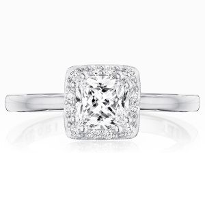 Tacori P101PR55FW 14 Karat Coastal Crescent Engagement Ring