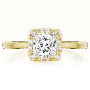 Tacori P101PR55FY 14 Karat Coastal Crescent Engagement Ring