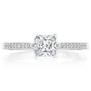 Tacori P102PR5FW 14 Karat Coastal Crescent Engagement Ring