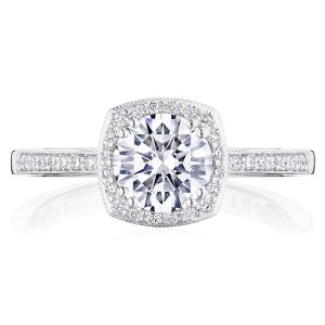 Tacori P103CU65FW 14 Karat Coastal Crescent Engagement Ring