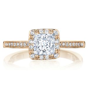Tacori P103PR55FPK 14 Karat Coastal Crescent Engagement Ring