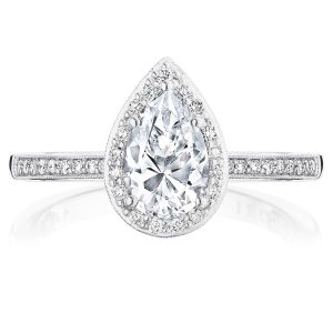 Tacori P103PS85X55FW 14 Karat Coastal Crescent Engagement Ring