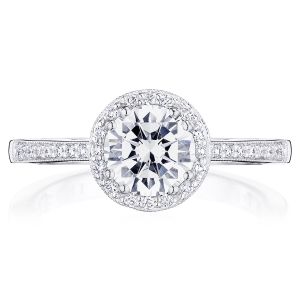 Tacori P103RD65FW 14 Karat Coastal Crescent Engagement Ring