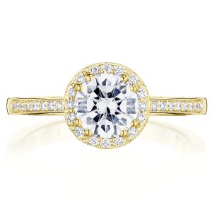 Tacori P103RD65FY 14 Karat Coastal Crescent Engagement Ring