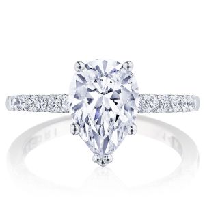 Tacori P1042PS10X7FW 14 Karat Coastal Crescent Engagement Ring