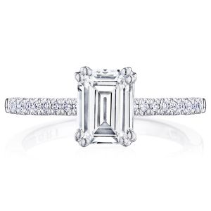 Tacori P104EC75X55FW 14 Karat Coastal Crescent Engagement Ring