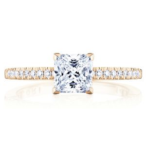 Tacori P104PR55FPK 14 Karat Coastal Crescent Engagement Ring