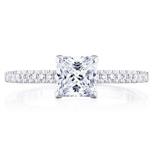 Tacori P104PR55FW 14 Karat Coastal Crescent Engagement Ring