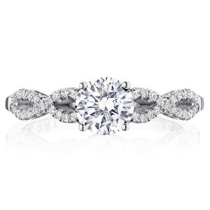 Tacori P105RD6FW 14 Karat Coastal Crescent Engagement Ring