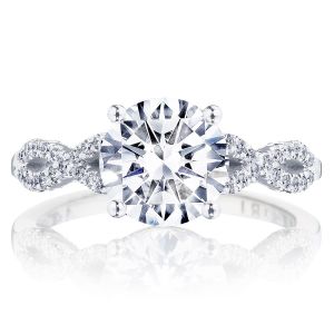 Tacori P105RD8FW 14 Karat Coastal Crescent Engagement Ring