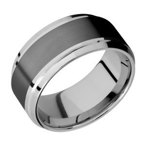 Lashbrook PF10B16(S)/ZIRCONIUM Titanium Wedding Ring or Band