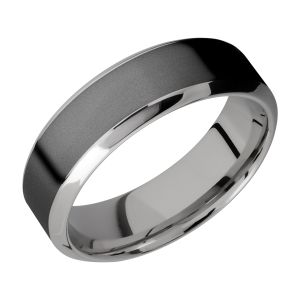 Lashbrook PF7HB14/ZIRCONIUM Titanium Wedding Ring or Band