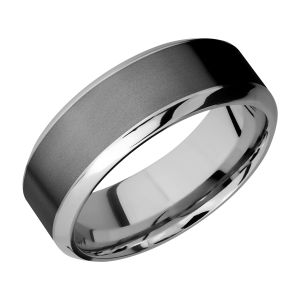 Lashbrook PF8HB15/ZIRCONIUM Titanium Wedding Ring or Band