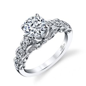 Parade Lyria Bridal R3188 Platinum Diamond Engagement Ring