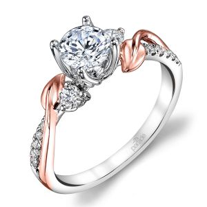 Parade Lyria Bridal 14 Karat Two-Tone Diamond Engagement Ring R3707
