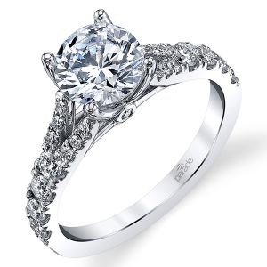 Parade New Classic Platinum Diamond Engagement Ring R3915