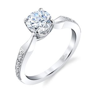 Parade New Classic Bridal R4115 14 Karat Diamond Engagement Ring