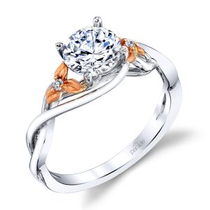 Parade Lyria Bridal Platinum Two-Tone Diamond Engagement Ring R4497