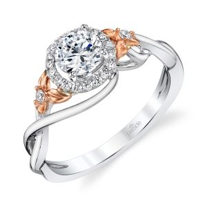 Parade Lyria Bridal Platinum Two-Tone Diamond Engagement Ring R4685
