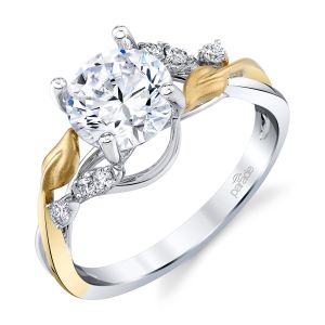 Parade Lyria Bridal Platinum Two-Tone Diamond Engagement Ring R5332