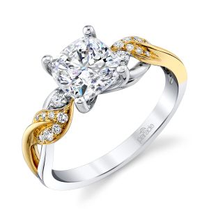 Parade Lyria Bridal 14 Karat Two-Tone Diamond Engagement Ring R5333