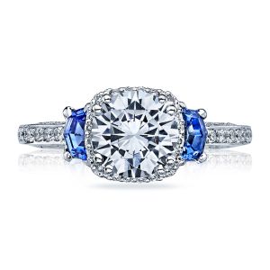 Tacori Dantela 18 Karat Engagement Ring 2628RDSP