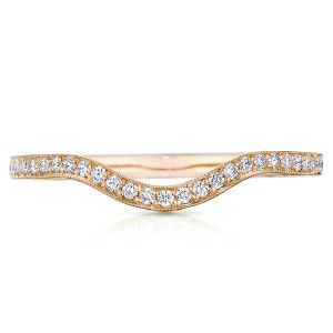 Tacori 2664B12PK 18 Karat Sculpted Crescent Diamond Wedding Band