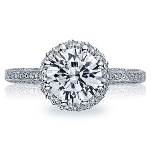 Tacori Platinum Solitaire Engagement Ring 2502RDP6.5