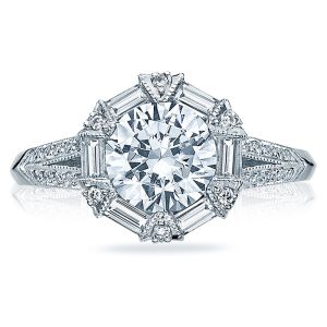 Tacori Platinum Simply Tacori Solitaire Engagement Ring 2525RD7