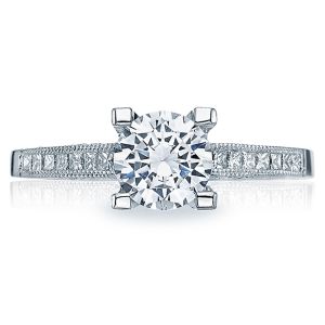 Tacori Platinum Simply Tacori Engagement Ring 2576SMRD65