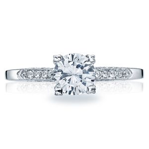 Tacori Platinum Simply Tacori Solitaire Engagement Ring 2586RD6