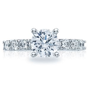 Tacori Crescent Platinum Engagement Ring 2598RD7