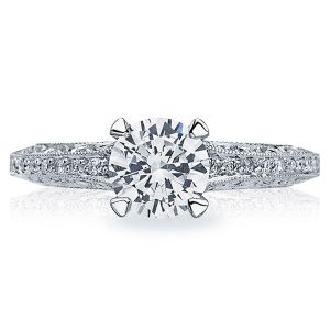 Tacori Crescent Platinum Engagement Ring 2616RD65