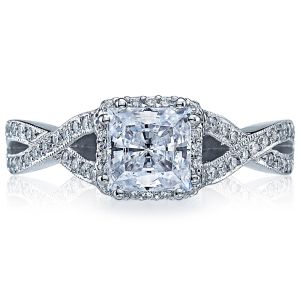 Tacori Dantela Platinum Engagement Ring 2627PRLG